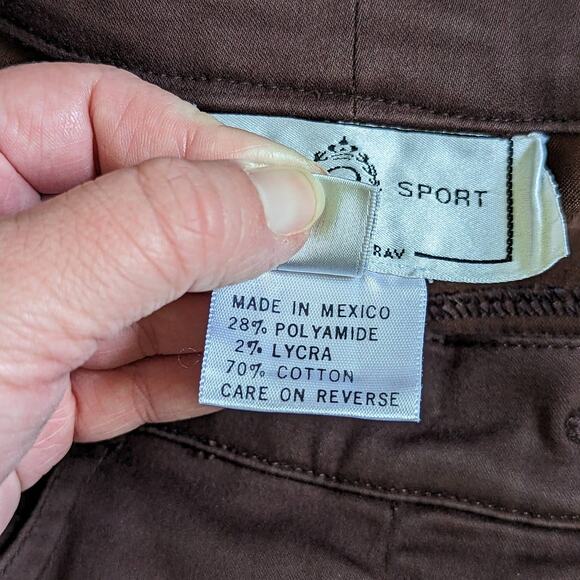 Vintage 1990s St John Sport Chocolate Brown Quilted Suit Set Blazer Trousers 90s - Picture 10 of 14